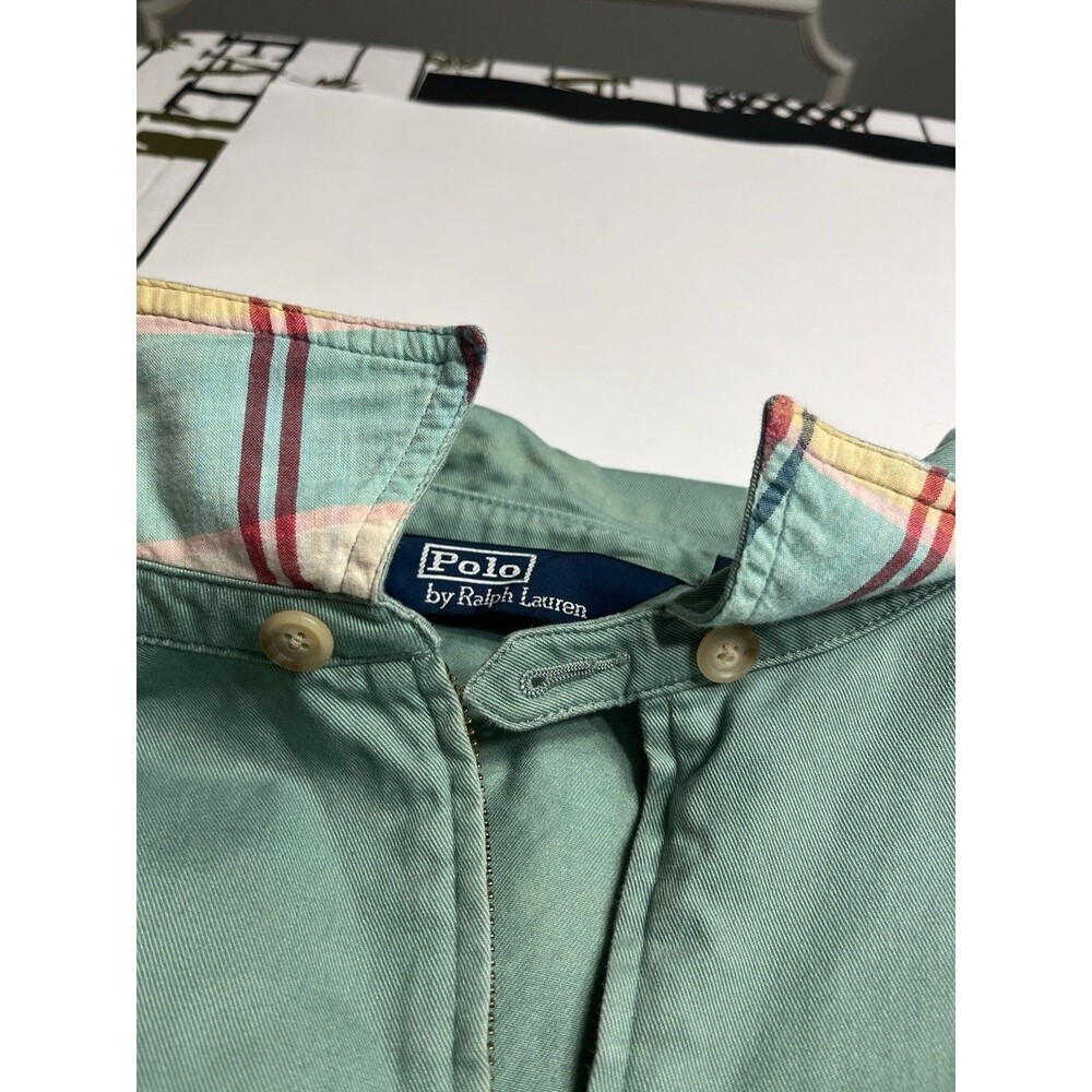 Vtg 90’s Polo Ralph Lauren Green Harrington Jacket Men’s Sz XXL - Picture 13 of 16